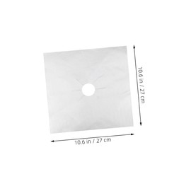 Ipetboom 12pcs Heat Resistant Non Stick Gas Stove Burner Liners Protectors for Household Gas Ranges Easy to Clean Kitchen Stove Covers Surface