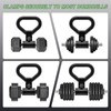 SELEWARE Versatile Steel Dumbbell to Kettlebell Converter Handle, Non-Slip Ergonomic