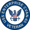 USS Enterprise CVAN-65 Veteran 3.8" Sticker / Decal