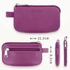 MANAGE Leather Key Case with Coin Compartment and Key Ring