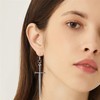 WUWEIJIAJIA Unique Retro Gothic Long Sword Hook Earrings Vintage Silver