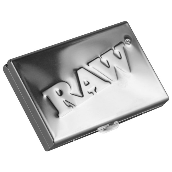 Raw Stainless Steel Rolling Paper Tin - 1 1/4"
