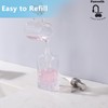 Fonveth Clear Glass Soap Dispenser with Brushed Nickel Pump, 10