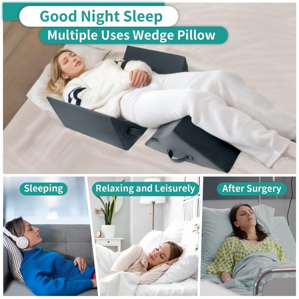 SJFFDP SJFFDP Wedges for Bed Positioning, Side Wedge Pillows for