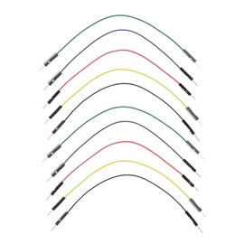 Jumper Wires Male to Male Cables 15cm – (Pack of 10) M2M Breadboard Jumper wire Compatible with Arduino & Dupont Connectors.