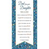 Sentiment Father's Day Card Dad from Daughter - 9 x