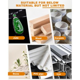 KeeTidy Wood Carving Bits Set Compatible with Dremel, 5Pcs 1/8"(3 mm) Shank Different Types Rotary Router Engraving Bits for DIY Woodworking, Carving, Drilling, Engraving, Trimming