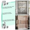 Hevysuo 4 Pcs Wheel Shower Door Rollers,23mm Diameter Metal Shower