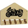 Azeeda 'Motorbike' Wall Mounted Key Hooks/Holder (WH00047363)