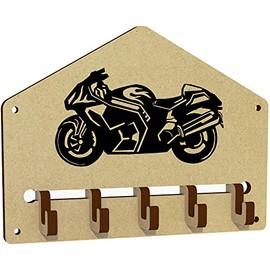 Azeeda 'Motorbike' Wall Mounted Key Hooks/Holder (WH00047363)