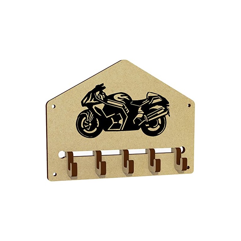 Azeeda 'Motorbike' Wall Mounted Key Hooks/Holder (WH00047363)