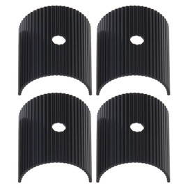 Bicycle Handlebar Washers Bicycle Handlebar Conversion Plate Reducer Bicycle Components Aluminium Alloy 31.8 mm to 35 mm Black Pack of 2