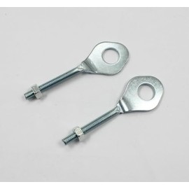 TDR 13mm Chain Wheel Axle Tensioner Adjuster Pair for 50cc 70cc 90cc 110cc ATV Quad Bike, Fit CT SL CL 70 XL 75 80 100 Z50, Silver