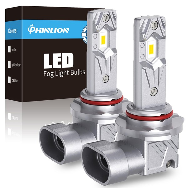 PHINLION H10 9145 LED Fog Light Bulbs, 12000 Lumens 3000K