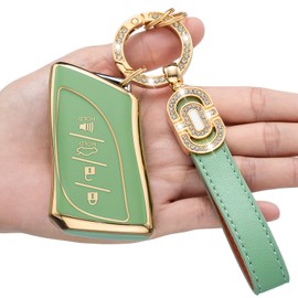 LJMTBKAN TPU Key Fob Case Cover Suitable for Lexus RX ES GS LS NX RS GX LX RC LC Smart Key Fob, Model-b(green), green
