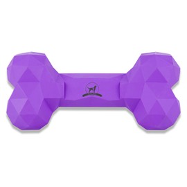 Chew Toy for Dogs Chew Bone Robust & Durable Dog Toy Against Boredom Made of Natural Rubber for Aggressive Chewing - Fillable, Robust & Good for Dental Care | Colour: Velvet, Size: M