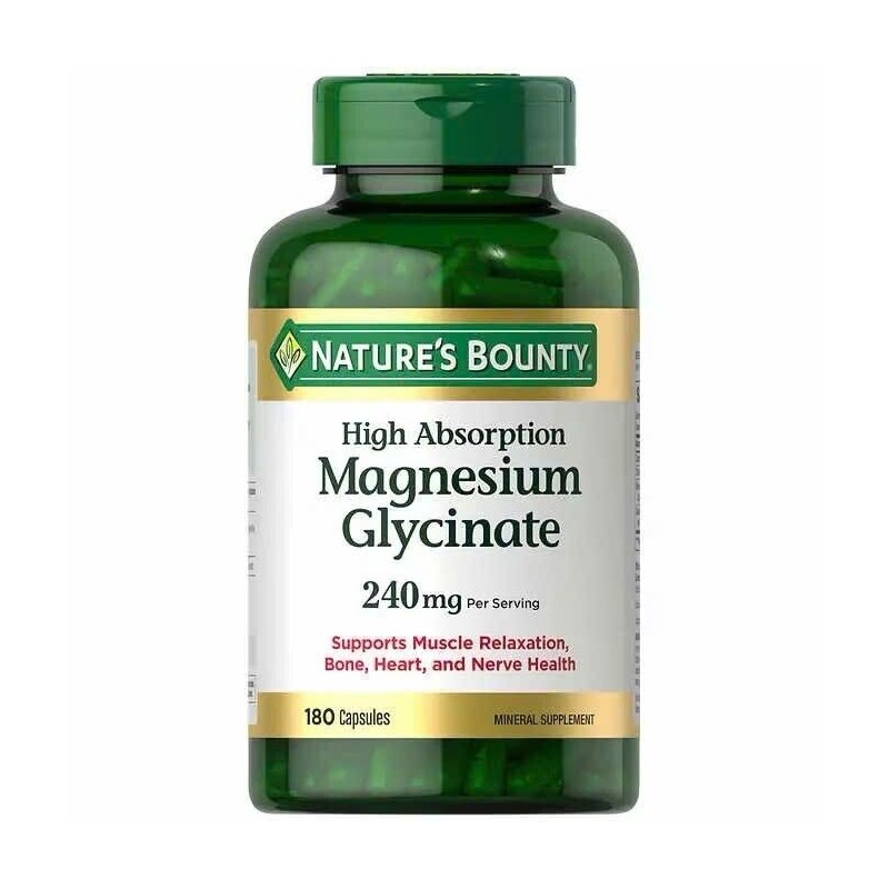 Nature’s Bounty Nature's Bounty High Absorption Magnesium Glycinate 240 mg,
