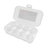 DOITOOL 8 Grid Egg Holder for Refrigerator, Refrigerator Crisper Egg