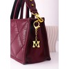 GAOKOXI Gold Bubble Initial Keychain Charm for Women Chunky Bag