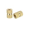 sourcing map Knurled Insert Nuts - 20Pcs M3 x 8mm