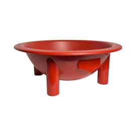 Kavafied Tanoa - Traditional Kava Bowl, 1.5 Gallons, Food Safe PP, 15"x15"x5.5" (Tu'i Tonga Red)