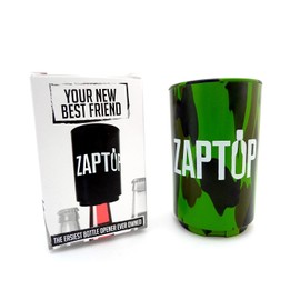 Zaptop Automatic Beer Bottle Opener with Magnetic Cap Catcher - Opens Bottles Instantly (Camo)