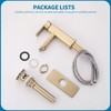 Weshi Bathroom Faucet, Modern Single Hole Bathroom Basin Faucets, Brass