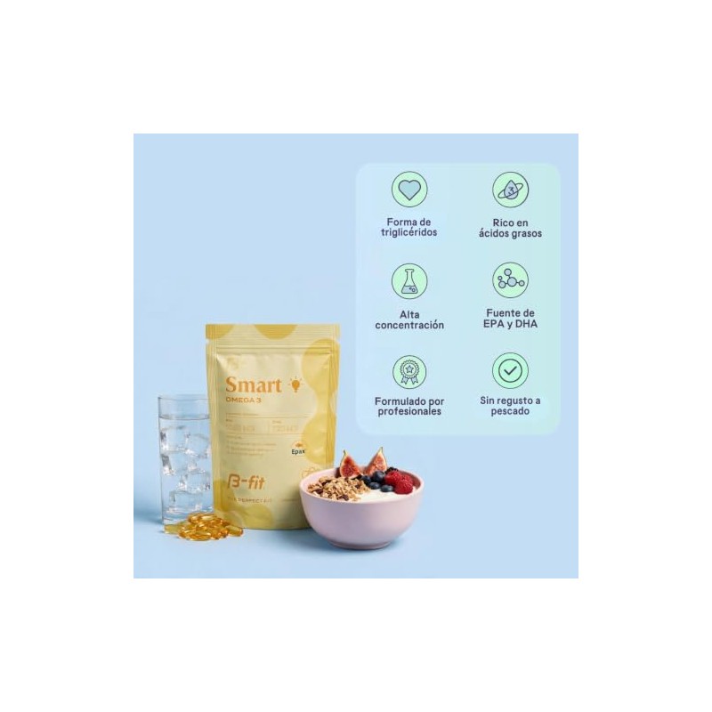 B-FIT Omega 3 1800 mg Ácidos Grasos - 1080 EPA
