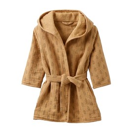 Vertbaudet Ethnic Muslin Baby Bathrobe, ochre