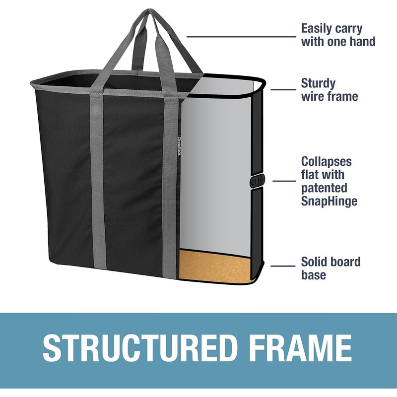 CleverMade Collapsible Laundry Basket - 64L Storage Organization Container 2Pack