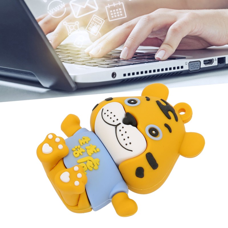 U Disk Cartoon Tiger USB Stable High Speed Hot Swap