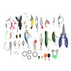 106pc Multifunctional Fishing Tackle Kit Metal Spoon Fishing Mixed Hard