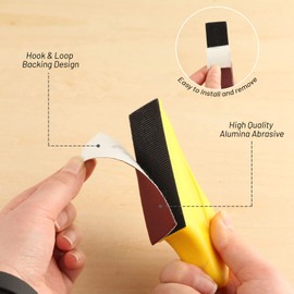 SPEEDWOX 100 PCS Detail Sanding Refill 3.5 x 1.2 Inch Micro Sander Hook & Loop Aluminum Oxide Sandpaper Grit 400 Detail Sander Sandpaper Mini Sander for Small Projects in Tight Narrow Spaces