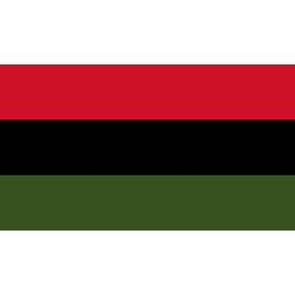 African American Flag Marcus Garvey BLM Black Lives Matter Vinyl Decal - Choose Size - (Vinyl Decal - Outdoor, 2" x1")
