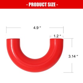 BESTZHEYU Front Tow Hooks Covers for Ford F150 2004-2024 Bronco Base/Big Bend/Outer Banks 2021-2024 Compatible with Toyota Tundra Accessories 2017-2021 Red