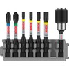 Bosch Professional 7-Piece Screwdriver Bit Set (Impact Control, T/PZ/PH Bits,