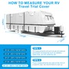 Mofeez Oxford Fabric Travel Trailer RV Cover, Camper Cover with