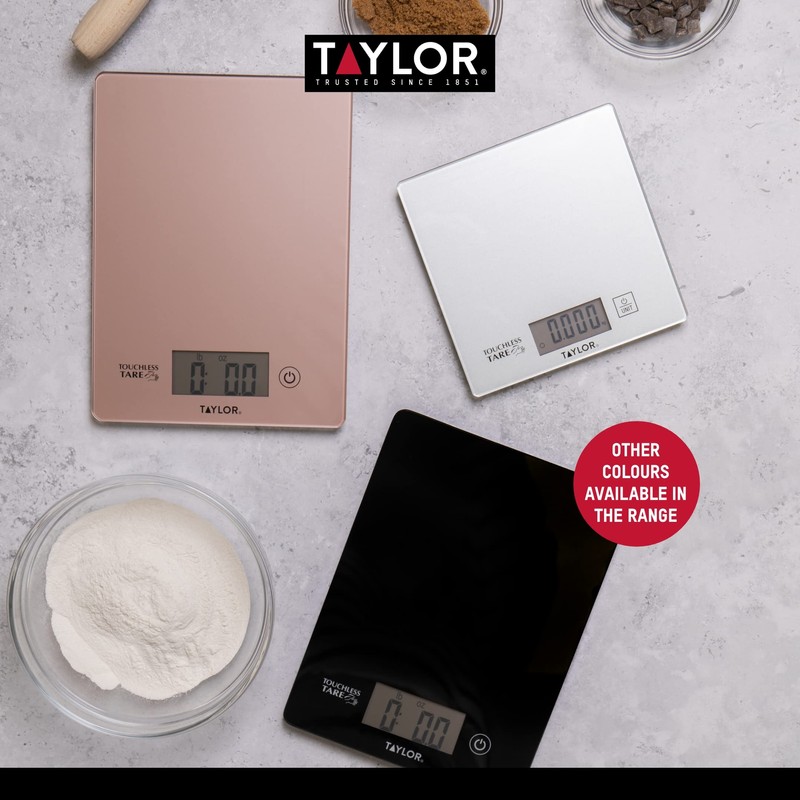 Taylor Pro Digital Cooking Scales with Touchless Tare, For Dry