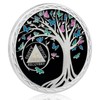 CHURYUML 24 Hours Sobriety Coin Tree of Life Sobriety Chip