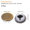 uxcell 2Pcs Sink Overflow Cover Basin Trim Copper Overflow Rings
