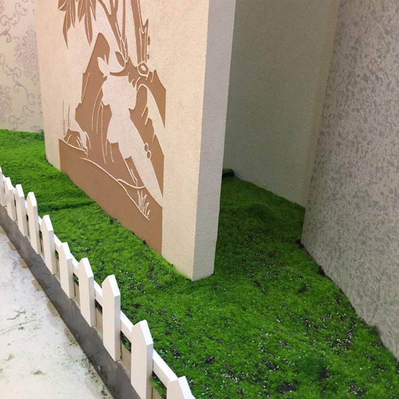 Artificial Moss Grass Carpet Realistic Artificial Green Lawn Straw Mat