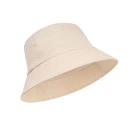 Zylioo XX-Large Linen Bucket Hat for Big Heads,Breathable Sun Protection Fishing Hats Beige