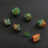 GWHOLE 7 PCS Polyhedral Dice Set Dungeons and Dragons Table