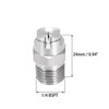 sourcing map Flat Jet Nozzle Tip - 304 Stainless Steel
