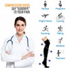 CHARMKING 3 Pairs Thigh High Compression Socks for Women and