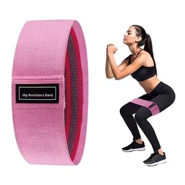 Resistance Bands Non-Slip Fabric Booty Bands, 3 Strength Levels Fitness Loops for Glutes Hips Legs Yoga Pilates Exercise Physiotherapy Recovery