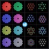Betopper 54x1W RGB LED Stage DJ Par Lights with Remote