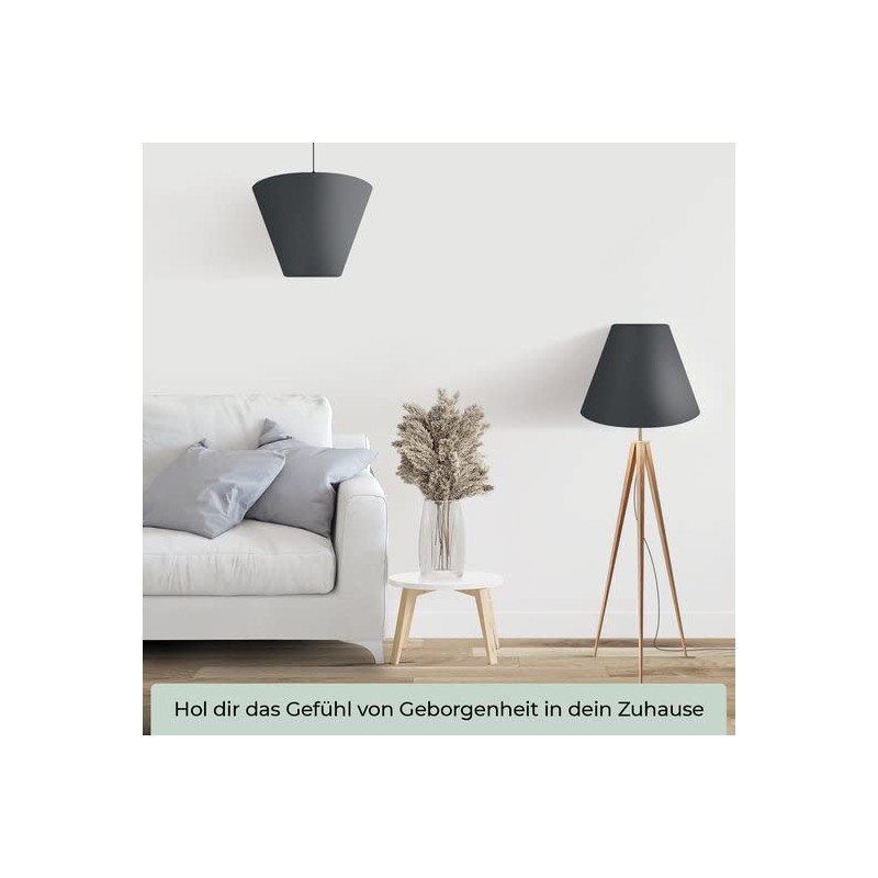 Wogati® Lampshade, Various Sizes and Colours, Colour: Black / Size: