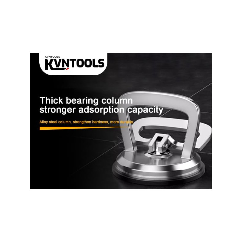 KVNTOOLS 260 lbs Dent Puller Suction Cup,Aluminum Dent Puller/Tile Suction