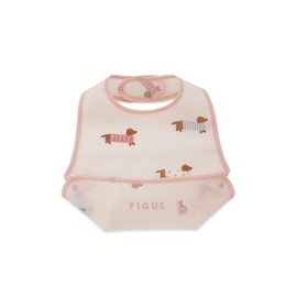 Gelato Pique PNK PBGG255747 Dachshund Pattern Eating Bib, Unisex Baby, Free Size
